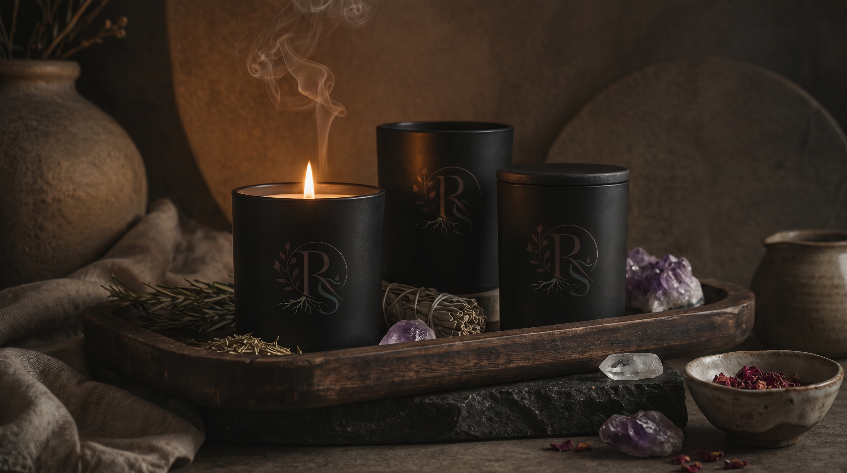 Raíz Solenne ritual setting